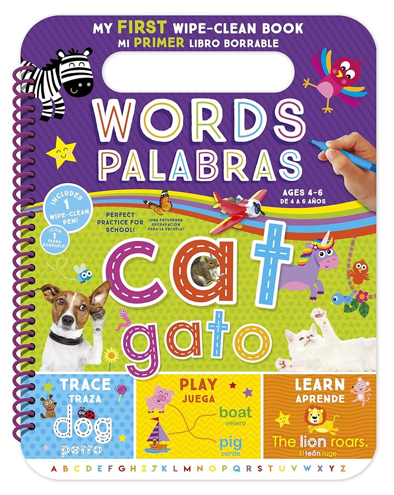 My First Wipe-clean Book: Words (Bilingual) cover image